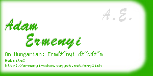 adam ermenyi business card